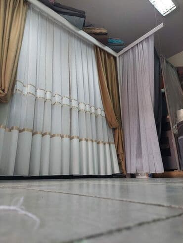 etisoni na metar: Light filtering curtains, color - White — 3