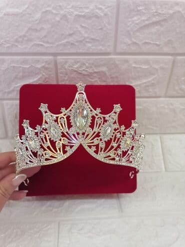 krune za kosu: Handmade, Set: Kruna, Materijal: Kristal — 6
