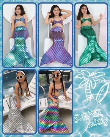 dexy co igracke za decu od 3 godine: 🧜🏼‍♀️ Sirena trodelni kupaći kostimi 🥰 Veličine od 2 do 14 godina — 1