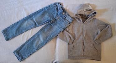 pepco za bebe: H&M, Komplet: Duks, Farmerke, 128-134 — 8