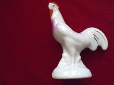 gramofonske ploce beograd: Dve iste vintage porcelanske figure petlića — 4