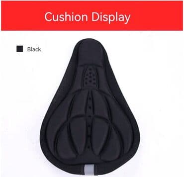 Bicikli: Nova mekana navlaka za sedište crne boje. Ergonomski dizajnirana — 5