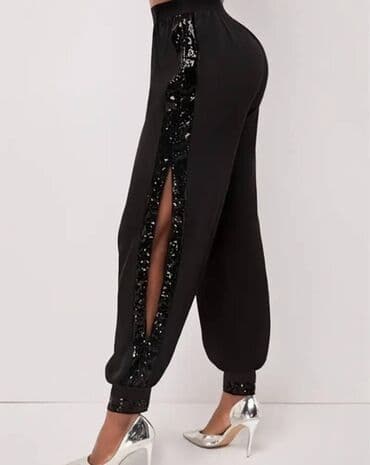 kačket sa ventilatorom: 🖤Pantalone sa sljokicama 🖤Glatki Pamuk elastin 🖤Velicine XS S M L XL — 3