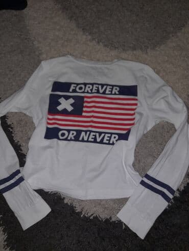 forever 21 beograd: S (EU 36), Pamuk, Prugasti, bоја - Bela — 2