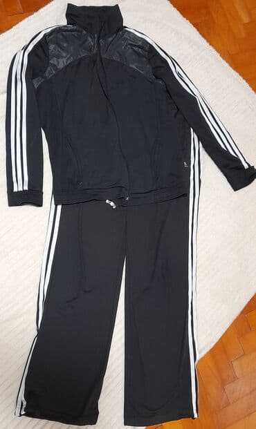 pojas za jaknu: Adidas, L (EU 40), Prugasti, bоја - Crna — 1