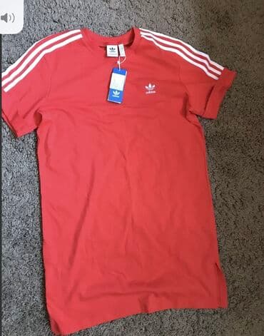 majice adidas: Adidas, L (EU 40), bоја - Crvena — 1