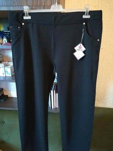 Pantalone: 5XL (EU 50), Normalan struk, Ravne nogavice — 2