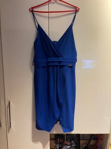 kaftan haljina: L (EU 40), bоја - Svetloplava, Večernji, maturski, Na bretele — 2
