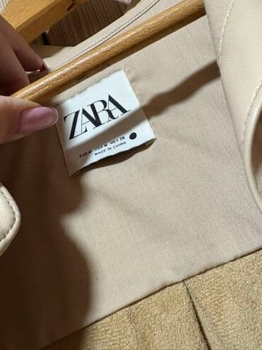 h m sljokicaste haljine: Zara, M (EU 38), Poliester, Jednobojni, bоја - Bež — 2