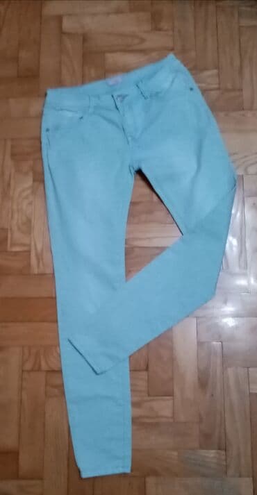 sinsay lanene pantalone: M (EU 38), Normalan struk, Ravne nogavice — 2