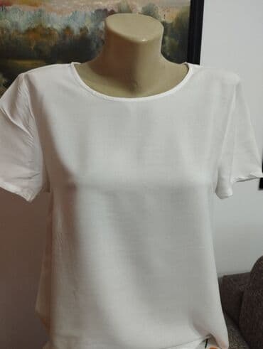 c a basic majice: H&M, M (EU 38), Viskoza, bоја - Bela — 1