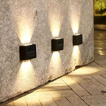okapnice za krov cena: 6 LED solarnih zidnih svetala za spoljnu upotrebu/2 komada. Opremljen — 6