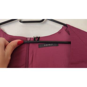 esprit bluza: Esprit S (EU 36), bоја - Bordo, Koktel, klub, Top (bez rukava) — 4