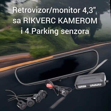 bmw m3 3 at: Retorvizor/monitor 4.3 inca+ + 4 senzora KT-RPS707 Retrovizor sa — 1