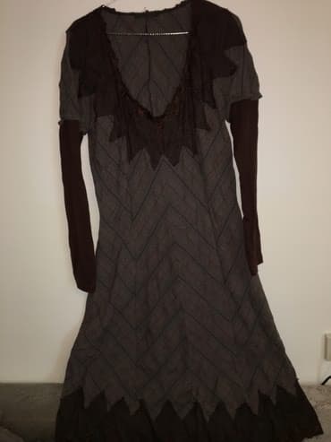 Haljine: XL (EU 42), L (EU 40), bоја - Crna, Oversize, Dugih rukava — 1