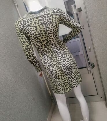 haljine sa leopard printom: Zara S (EU 36), bоја - Šareno, Koktel, klub, Dugih rukava — 5