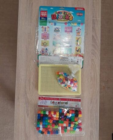 Children's Items: Edukativne kocke i bocke, puzle za razvoj fine motorike Očuvane — 3