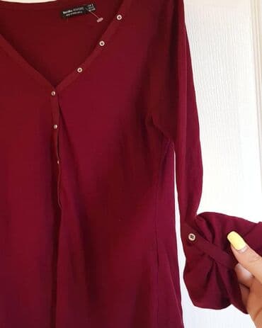 bershka kombinezoni: S (EU 36), Jednobojni, bоја - Bordo — 3