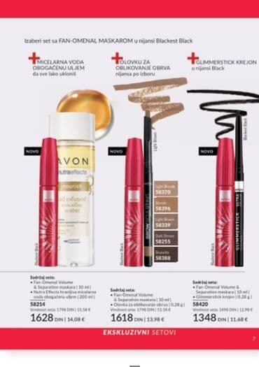 sophie's choice olovka za obrve: Avon Exxxtravert maskara za volumen trepavica pruža trenutni efekat i — 34