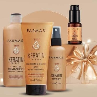 sampon za brzi rast kose kod dece: Farmasi Keratin Therapy set za negu kose sa keratinom. Ovaj set — 3