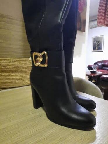 papuce h m: High boots, 36 — 4