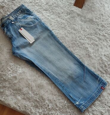ženske kapri pantalone: Esprit EDC kapri jeans Potpuno nove Veličina 38 Pamuk, elastin — 3