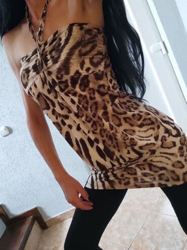 M (EU 38), Leopard, krokodil, zebra, bоја - Braon — 1