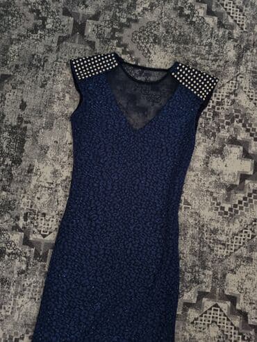 Haljine: 9Fashion Woman M (EU 38), bоја - Tamnoplava, Kratkih rukava — 2