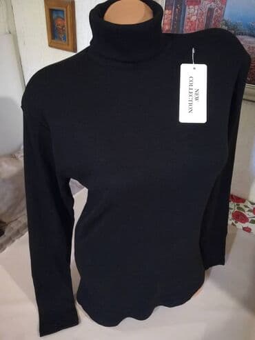 sorcevi za devojke: 2XL (EU 44), Pamuk, Jednobojni, bоја - Crna — 4