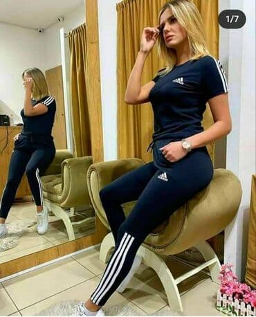 kompleti zenski: Adidas ženski komplet Novo Pamuk Veličine s m l xl 2xl fb Moja — 2