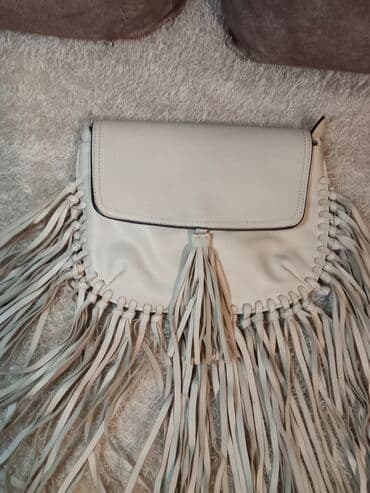 elegantne pantalone sa visokim strukom: Elegantna torbica, Materijal: Koža — 2