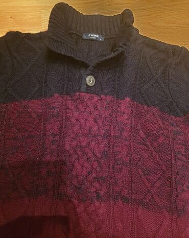 velicina s m: Waikiki dzemper teget bordo boje muski, za muskarce koji nose M — 3