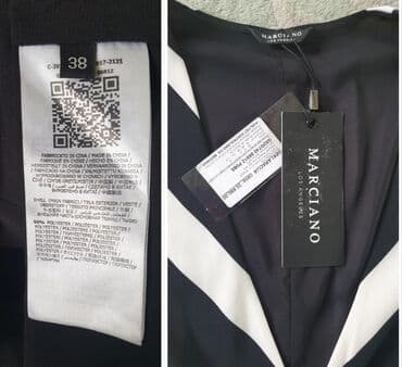 elegantne duge haljine: Guess S (EU 36), bоја - Crna, Koktel, klub, Dugih rukava — 1