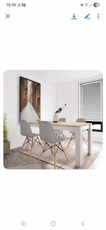 polovan namestaj iz inostranstva u palanci: 07. Trpezarijski set Kadiz 21500din. Dimenzije stola: 152x72x76 cm — 2