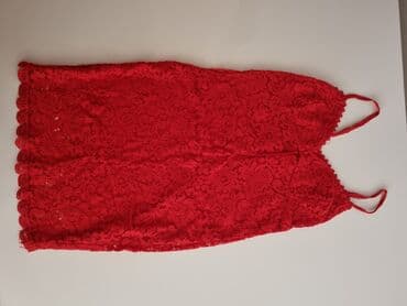 laneni sorcevi: 9Fashion Woman S (EU 36), bоја - Crvena, Kratkih rukava — 1