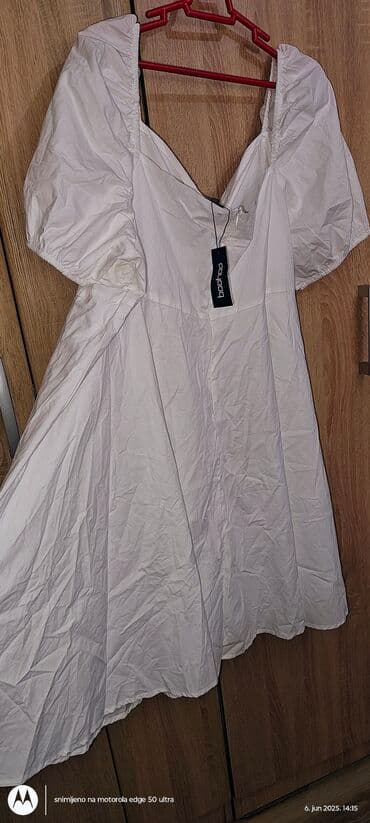 kiko sjaj za usne lilly: 9Fashion Woman 6XL (EU 52), bоја - Bela, Oversize, Kratkih rukava — 5