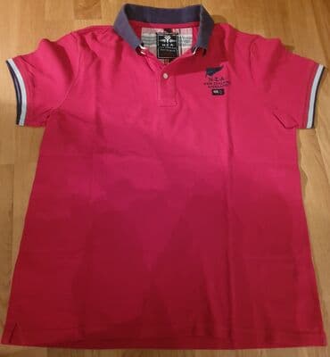 majica s: NZA NEW ZEALAND Auckland polo majica crvena sa kragnicom. L velicina — 2