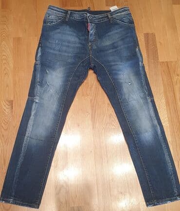 pantalone s: DSQUARED2 muske farmerke, original moderne, dole uže, kraci model — 1