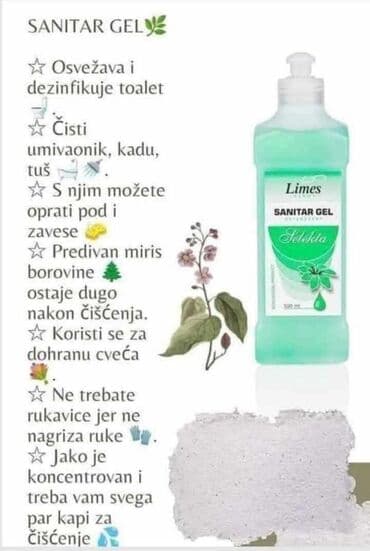bugarski zacin za rostilj: Limes Sanitar Gel u pakovanju od 500ml je efikasno sredstvo za — 8