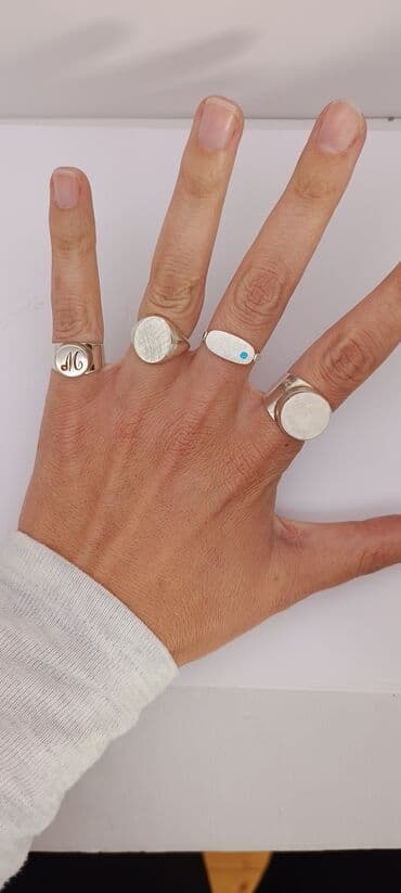 Prstenje: Handmade, Materijal: Srebro