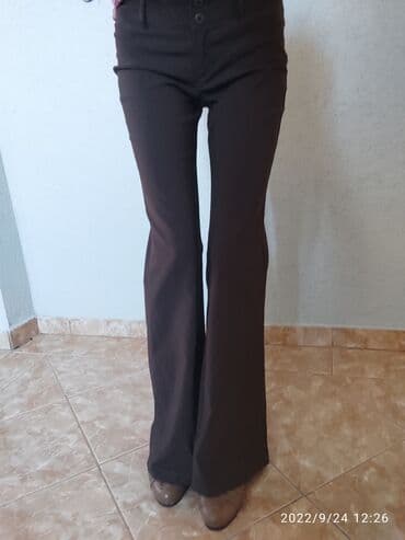 Pantalone: S (EU 36), Visok struk, Zvoncare — 1