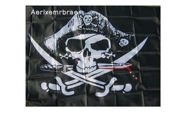 srpska i ruska zastava: Piratska zastava 150 X 90 cm Zastava dimenzija 150 X 90 cm sa — 6