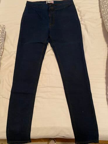 zenske pantalone h m: Terra Nova zenske farmerke, vel M, nove, nikada obučene. Duboki struk — 1