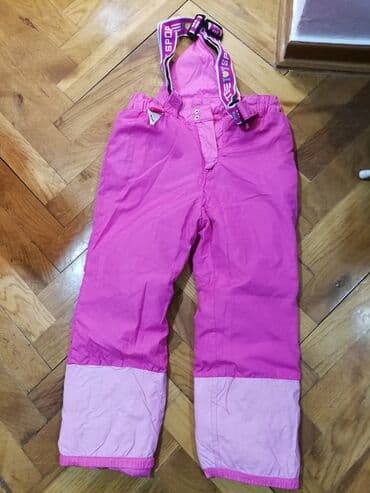 elegantne pantalone sa visokim strukom: 110-116, bоја - Ljubičasta — 1