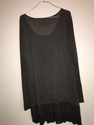bluza s: L (EU 40), XL (EU 42), 2XL (EU 44), Likra, Jednobojni, Vez, bоја - Siva — 3