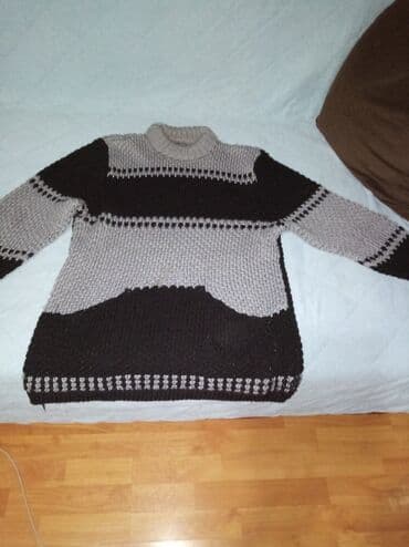laneni zenski komplet: XL (EU 42), Poliester, Casual, Prugasti, Vez — 1