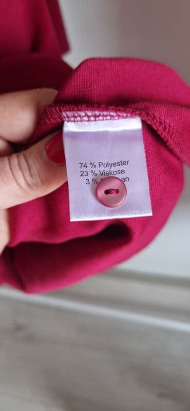 A-Dress 3XL (EU 46), bоја - Bordo, Dugih rukava — 3