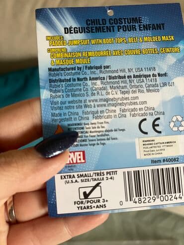 dexy co igracke za devojcice od 10 godina: Original Marvel Captain America kostim za decu do 3-4 godine, xs — 3