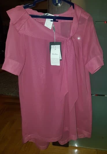 kosulja sa masnom: Max Mara, S (EU 36), Jednobojni, bоја - Bordo — 2