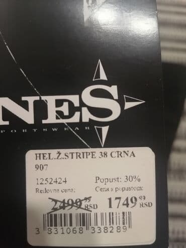 sportski sorcevi: M (EU 38), bоја - Crna, Jednobojni — 15